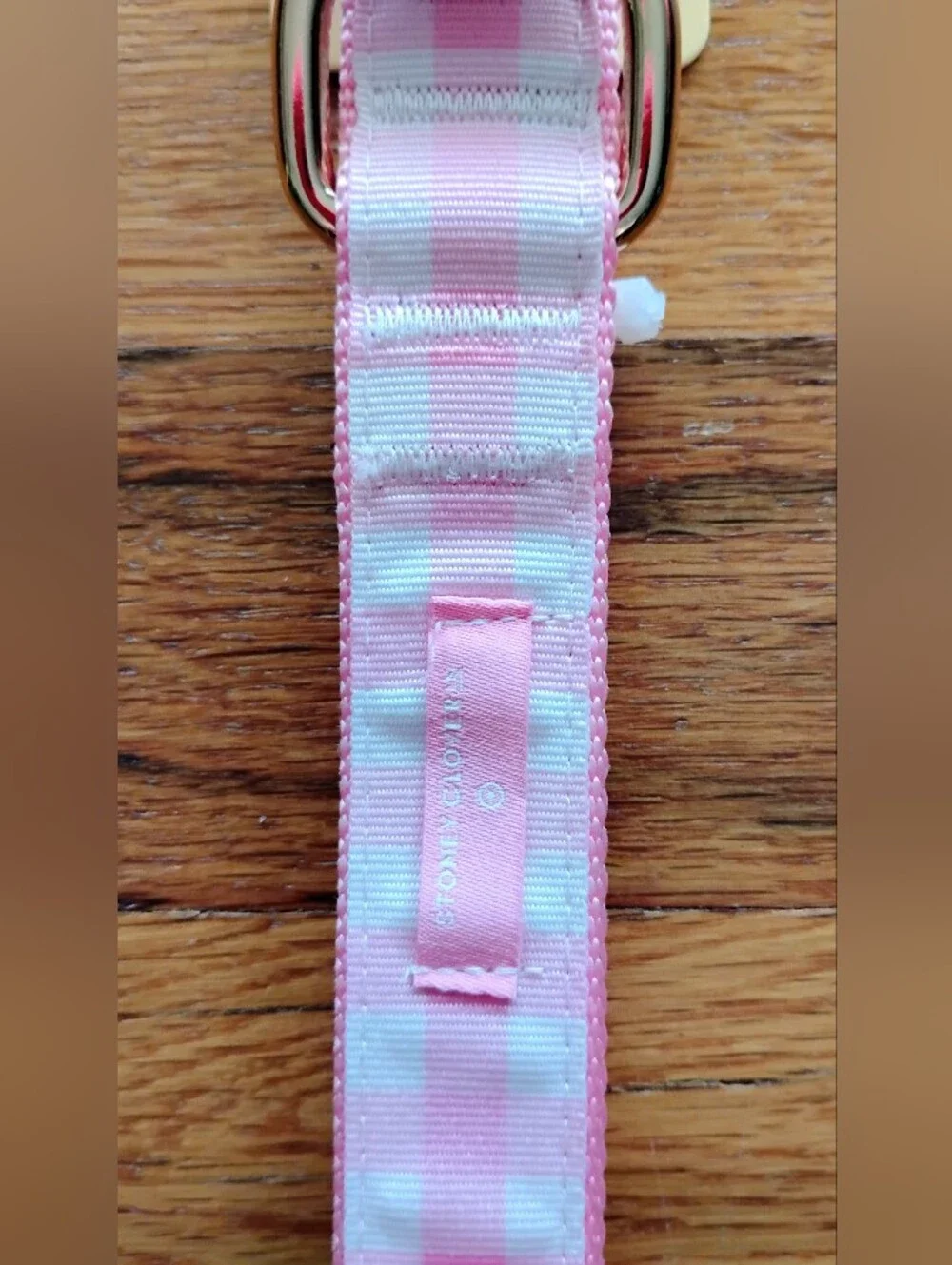 NWT (MSRP $10) Stoney Clover Lane x Target Pink Gingham Large Dog Collar #2 prep